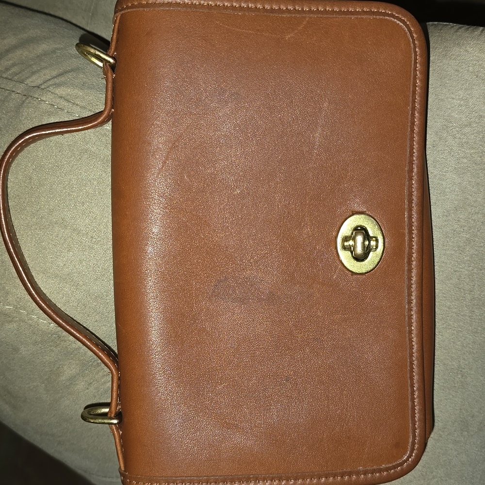 Coach Brown Leather Crossbody Bag